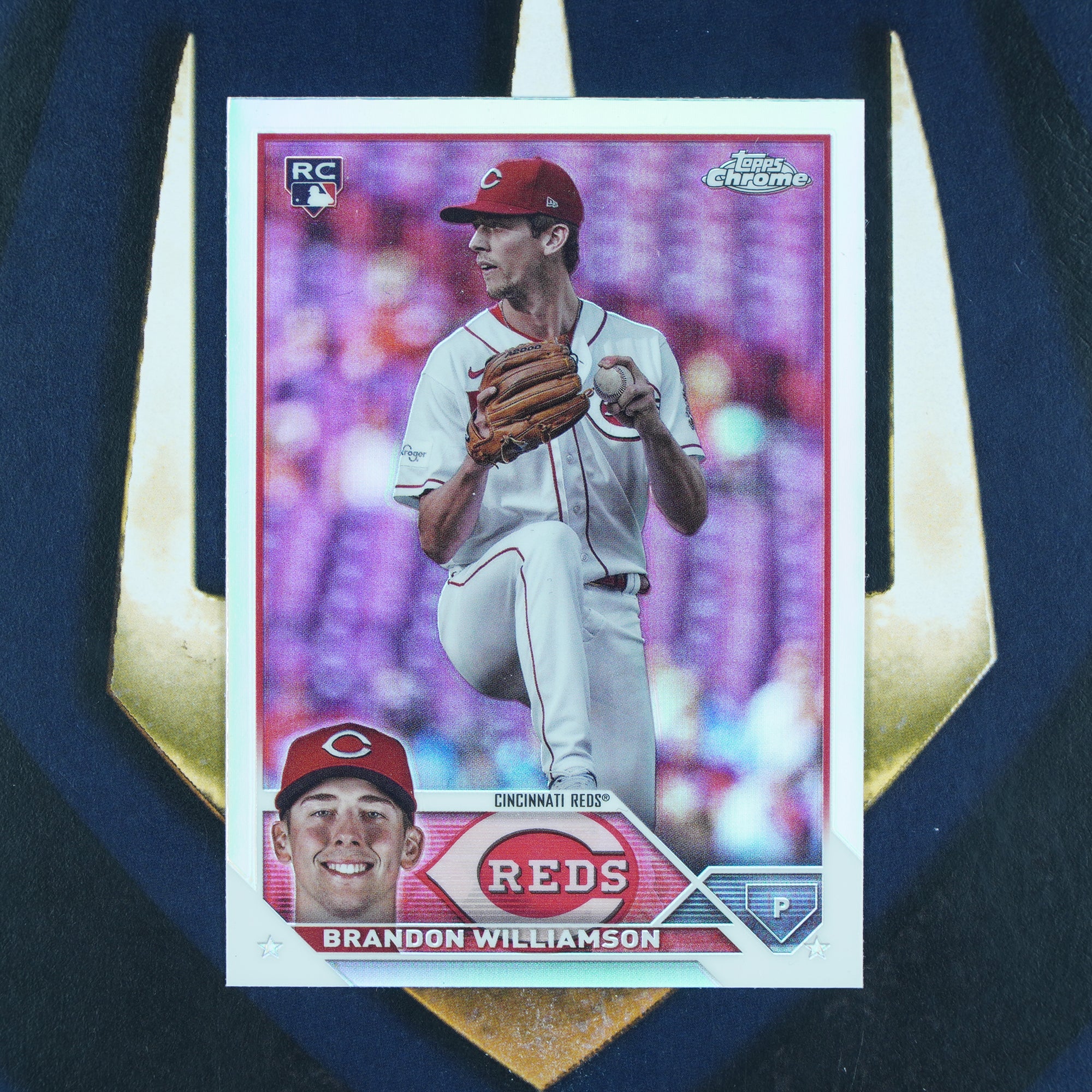 Brandon Williamson 2023 Topps Chrome Update Refractor Cincinnati Reds RC