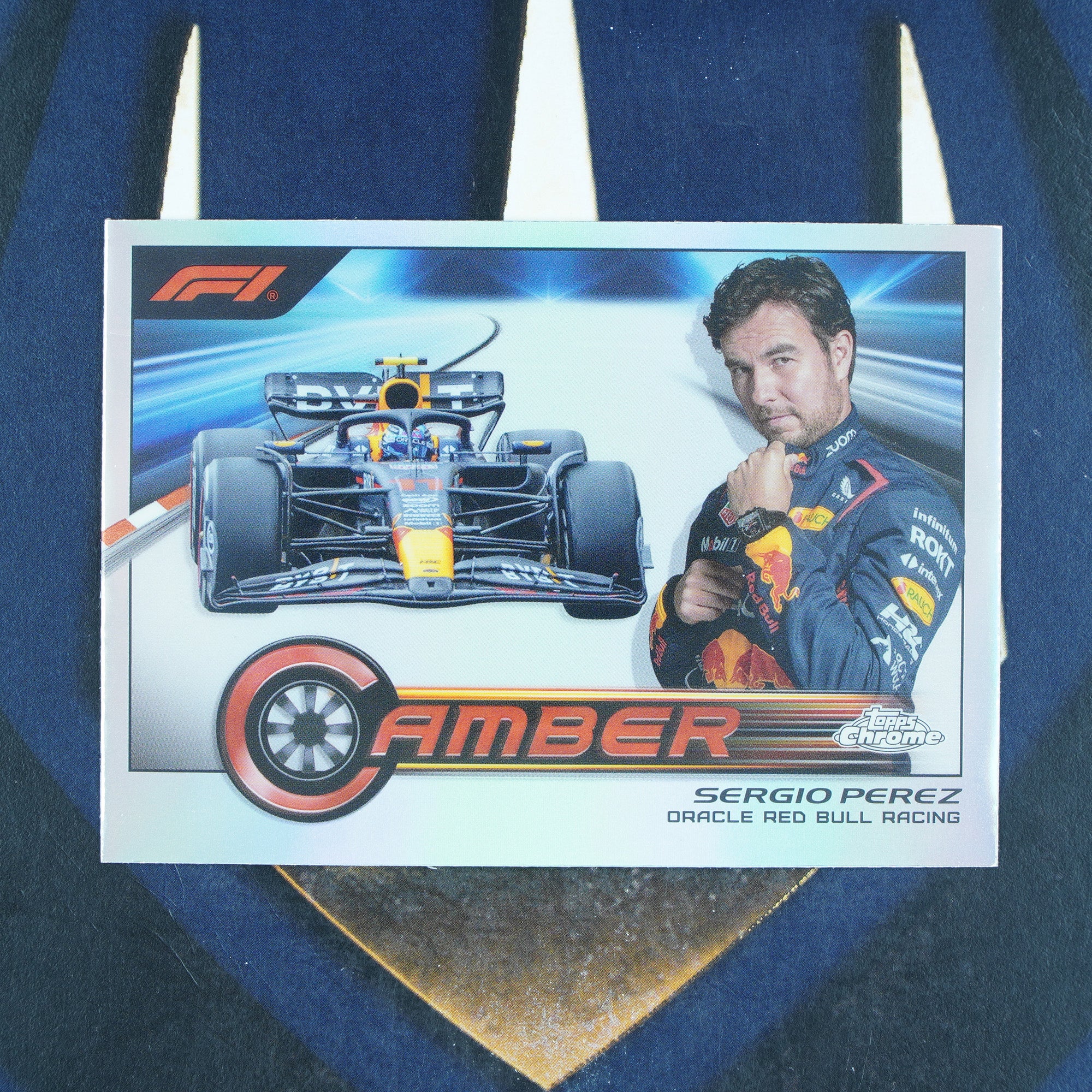 Sergio Perez 2023 Topps F1 Chrome Camber Insert CAM-SP Red Bull