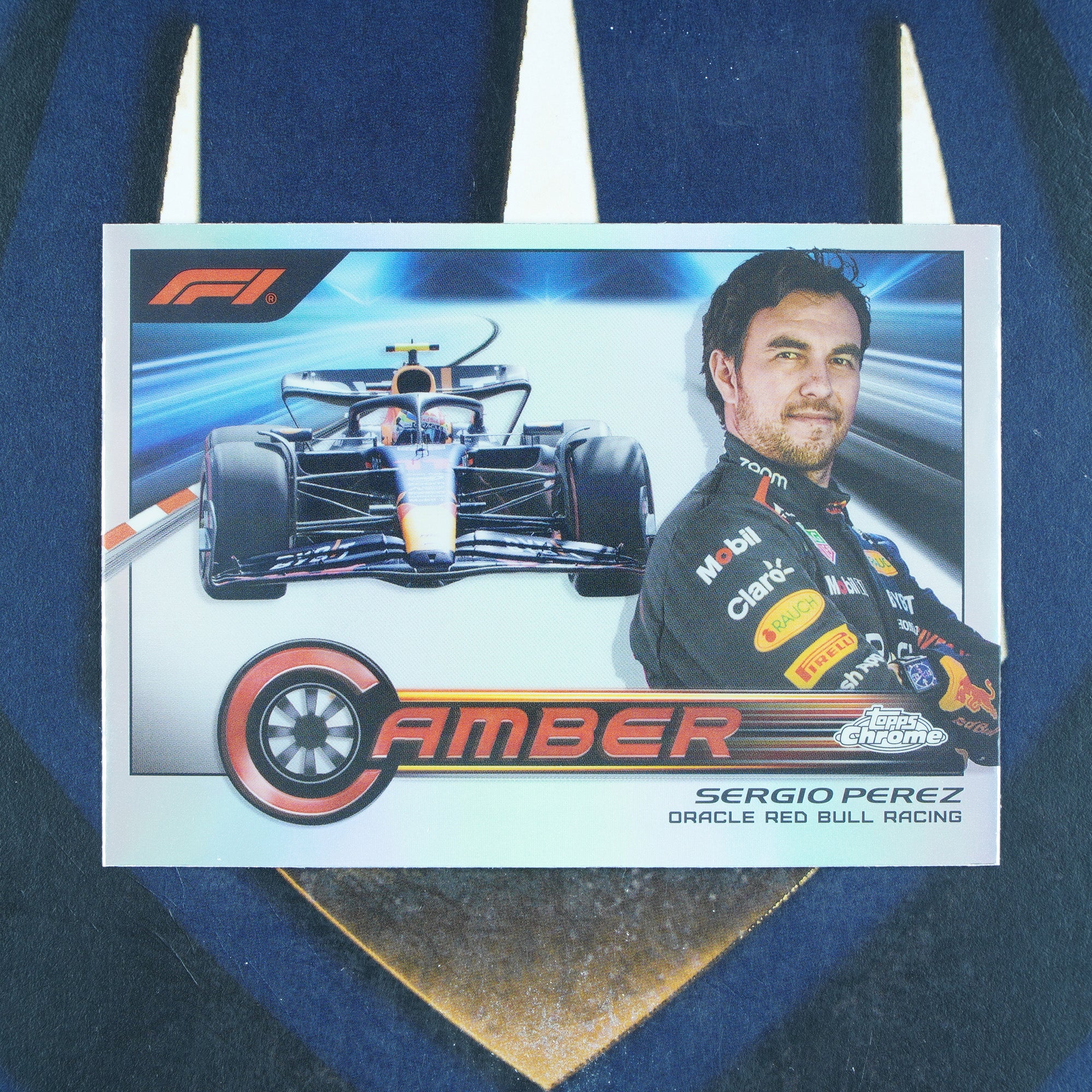 Sergio Perez 2023 Topps F1 Chrome Camber Insert CAM-SPII Red Bull