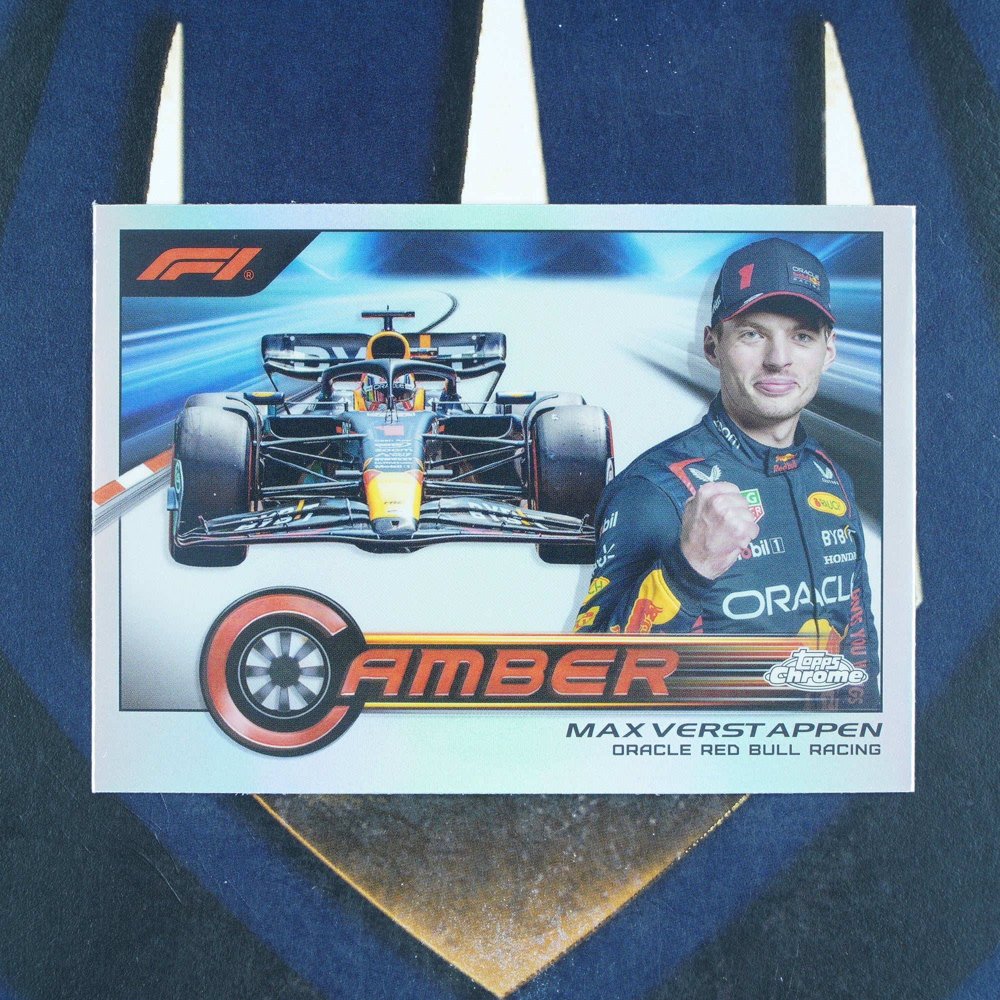 Max Verstappen 2023 Topps F1 Chrome Camber Insert CAM-MV Red Bull