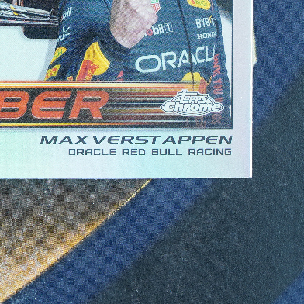 Max Verstappen 2023 Topps F1 Chrome Camber Insert CAM-MV Red Bull