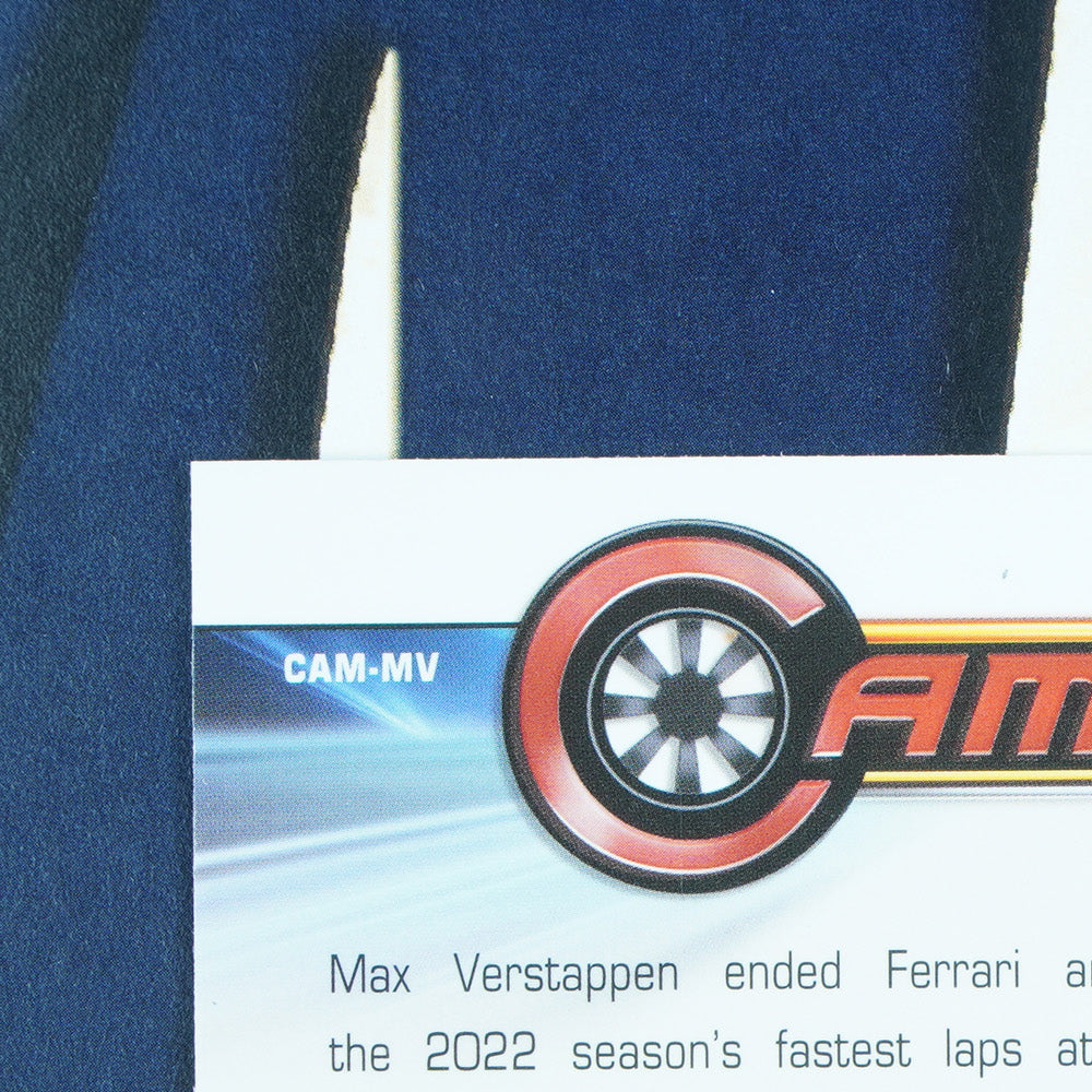 Max Verstappen 2023 Topps F1 Chrome Camber Insert CAM-MV Red Bull