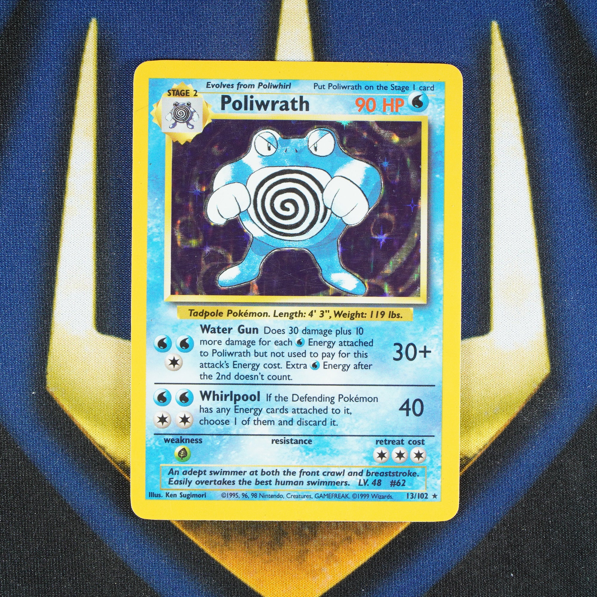 Poliwrath BASE SET Holo Rare 13/102 [LP]