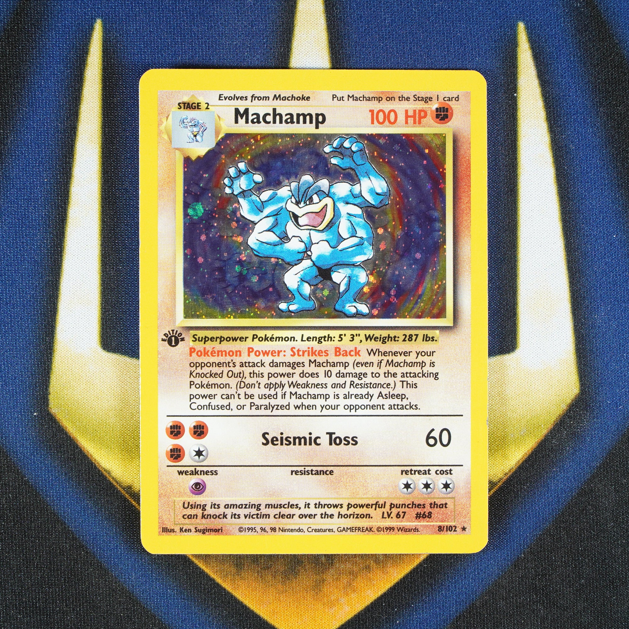 Machamp BASE SET Holo Rare 8/102 [LP]