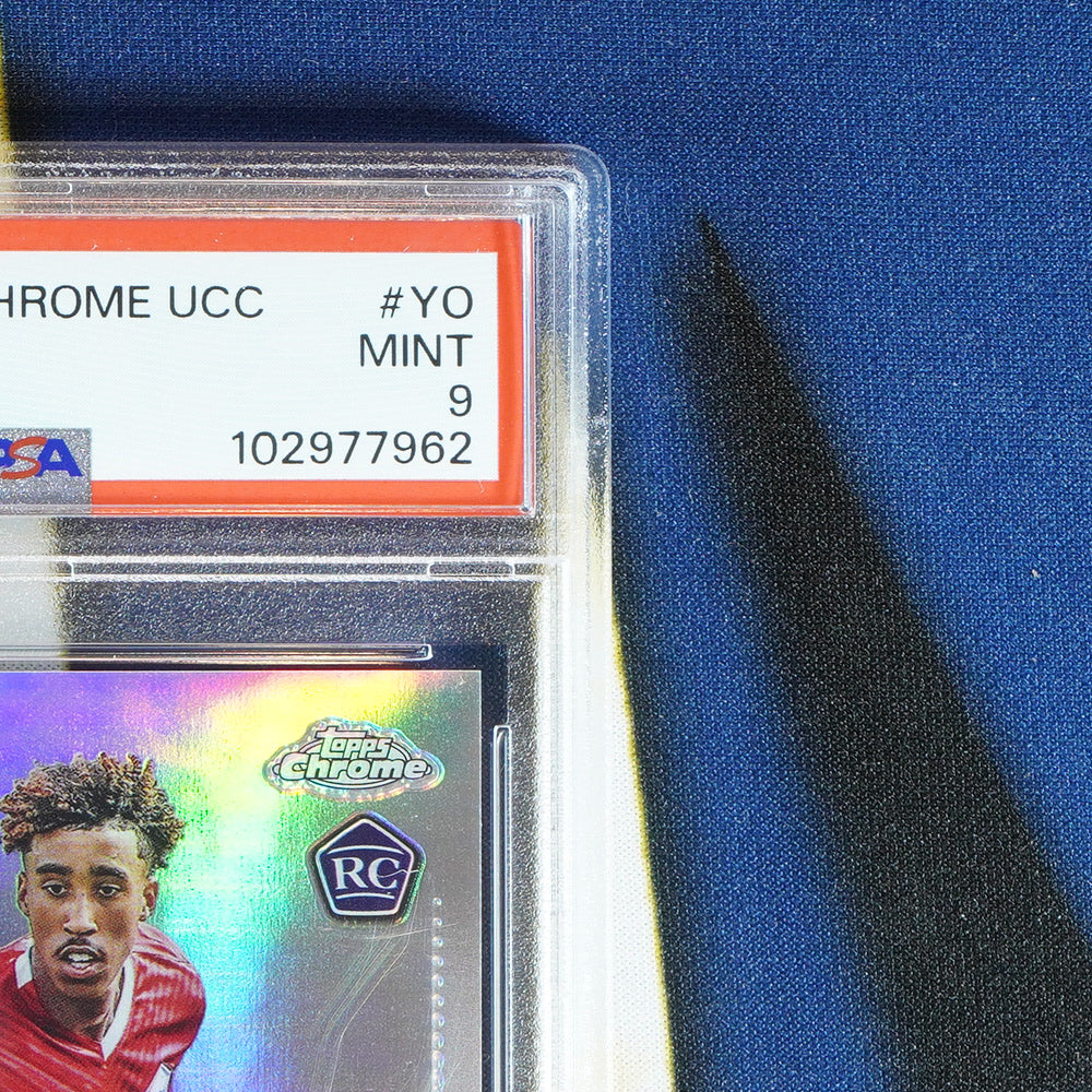 Leny Yoro 2023-24 TOPPS CHROME UCC Refractor Auto CA-YO [PSA 9]