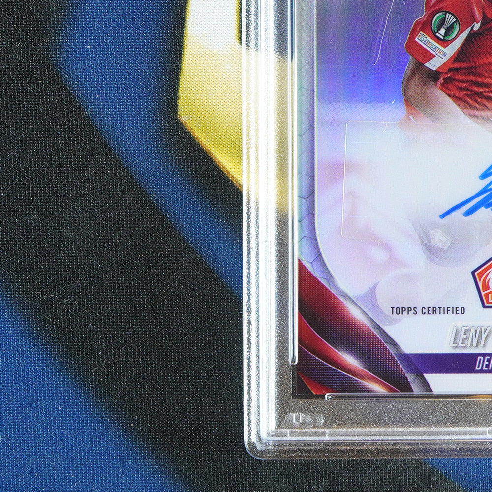 Leny Yoro 2023-24 TOPPS CHROME UCC Refractor Auto CA-YO [PSA 9]