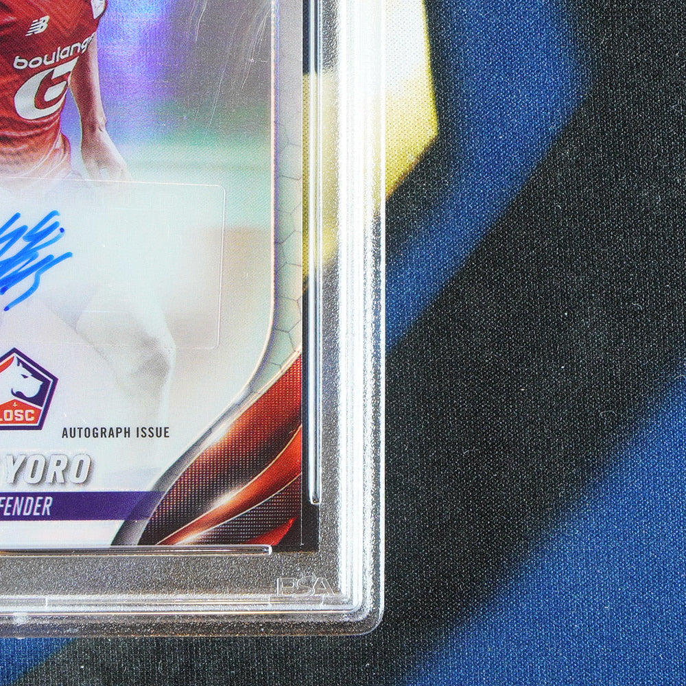 Leny Yoro 2023-24 TOPPS CHROME UCC Refractor Auto CA-YO [PSA 9]