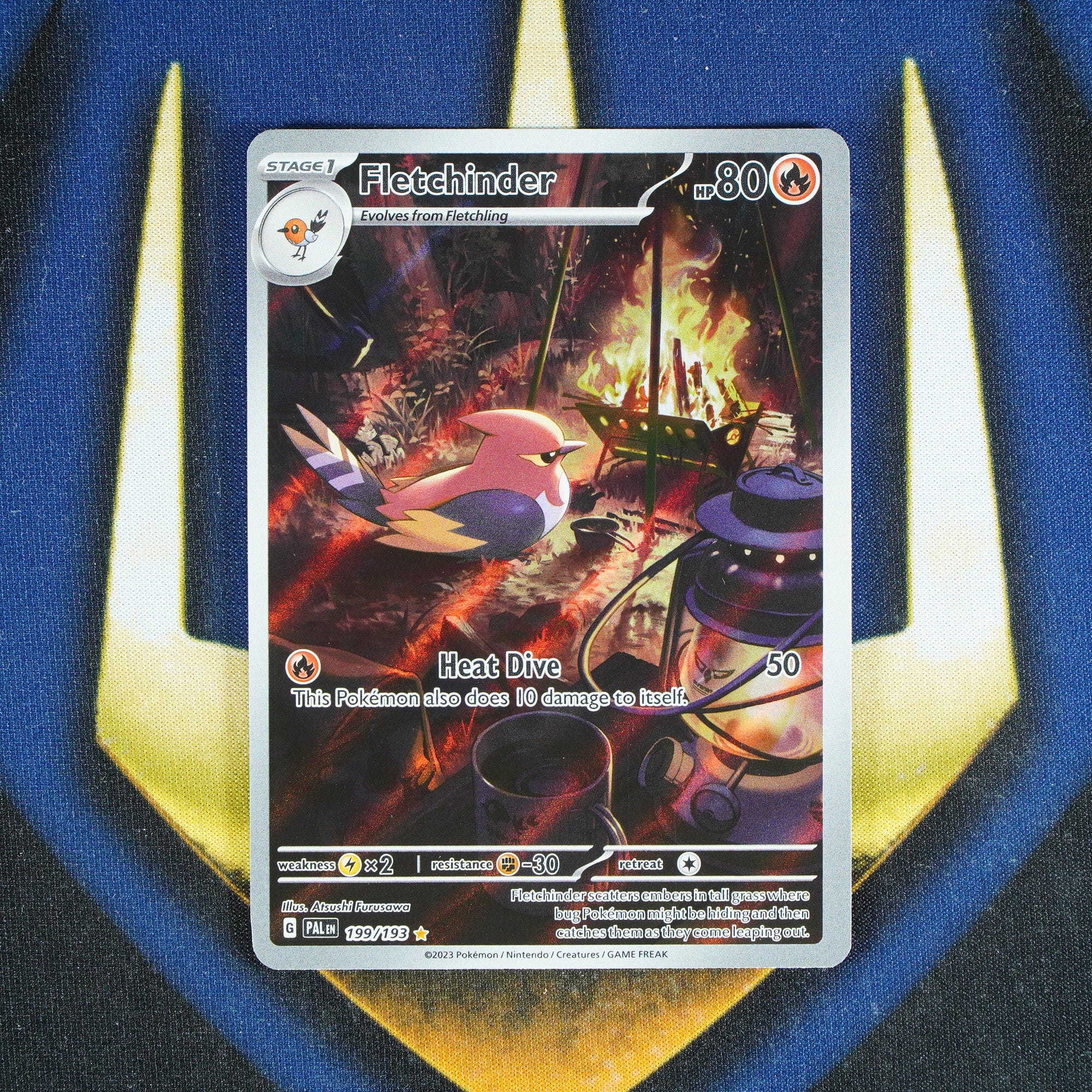Fletchinder PALDEA EVOLVED Illustration Rare 199/193 [M]