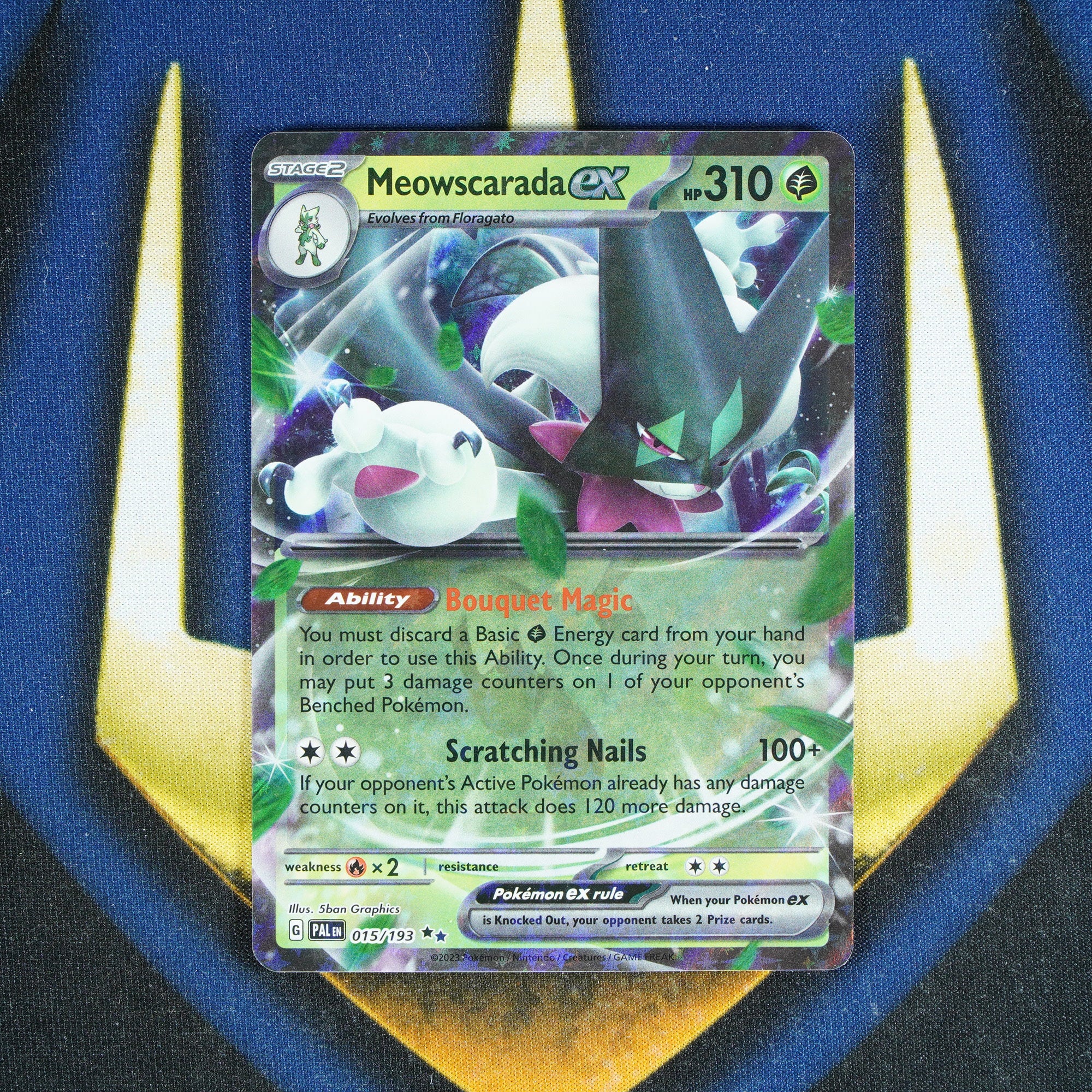 Meowscarada EX PALDEA EVOLVED Double Rare 15/193 [M]