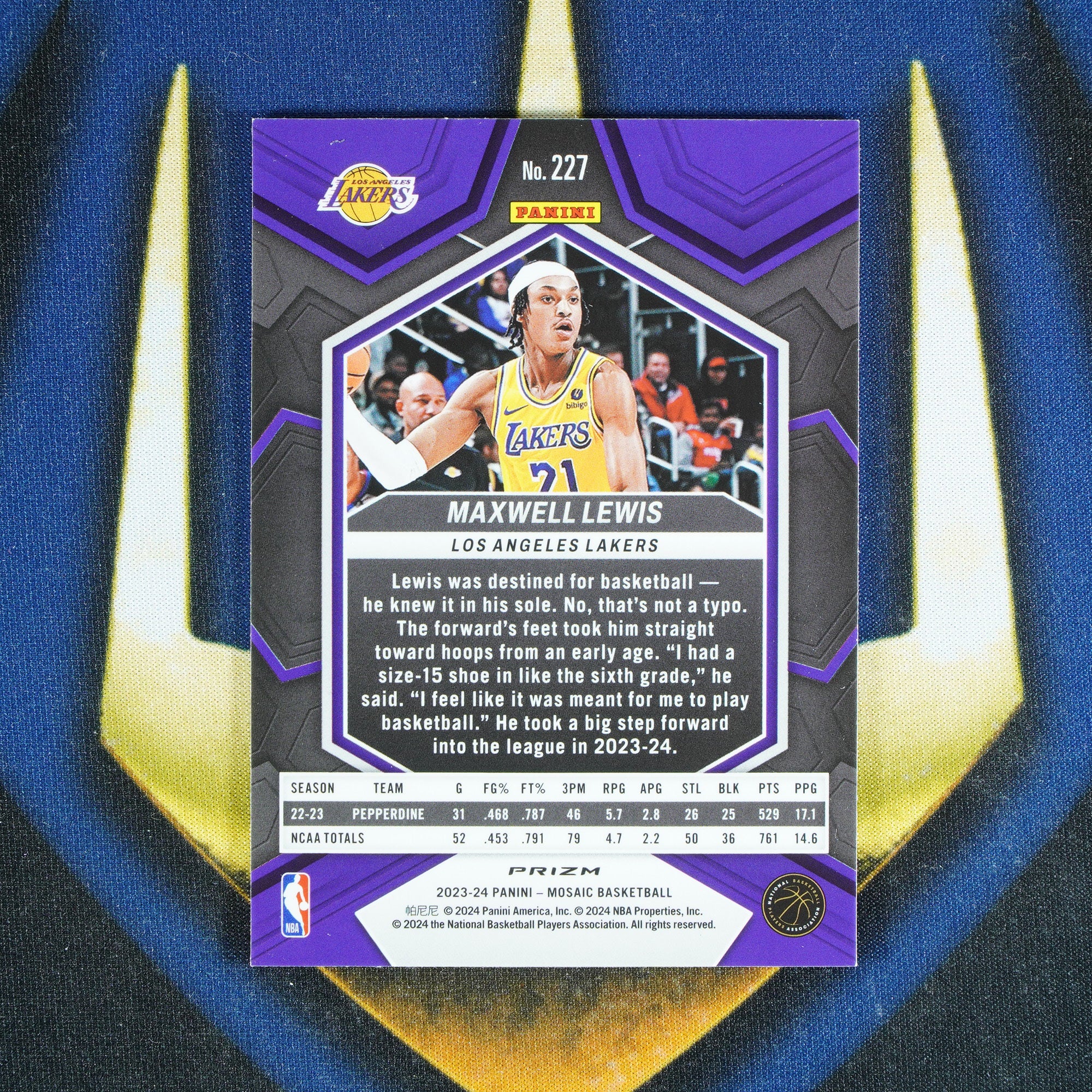 Maxwell Lewis 2023-24 PANINI MOSAIC Genesis SSP Rookie [Raw]