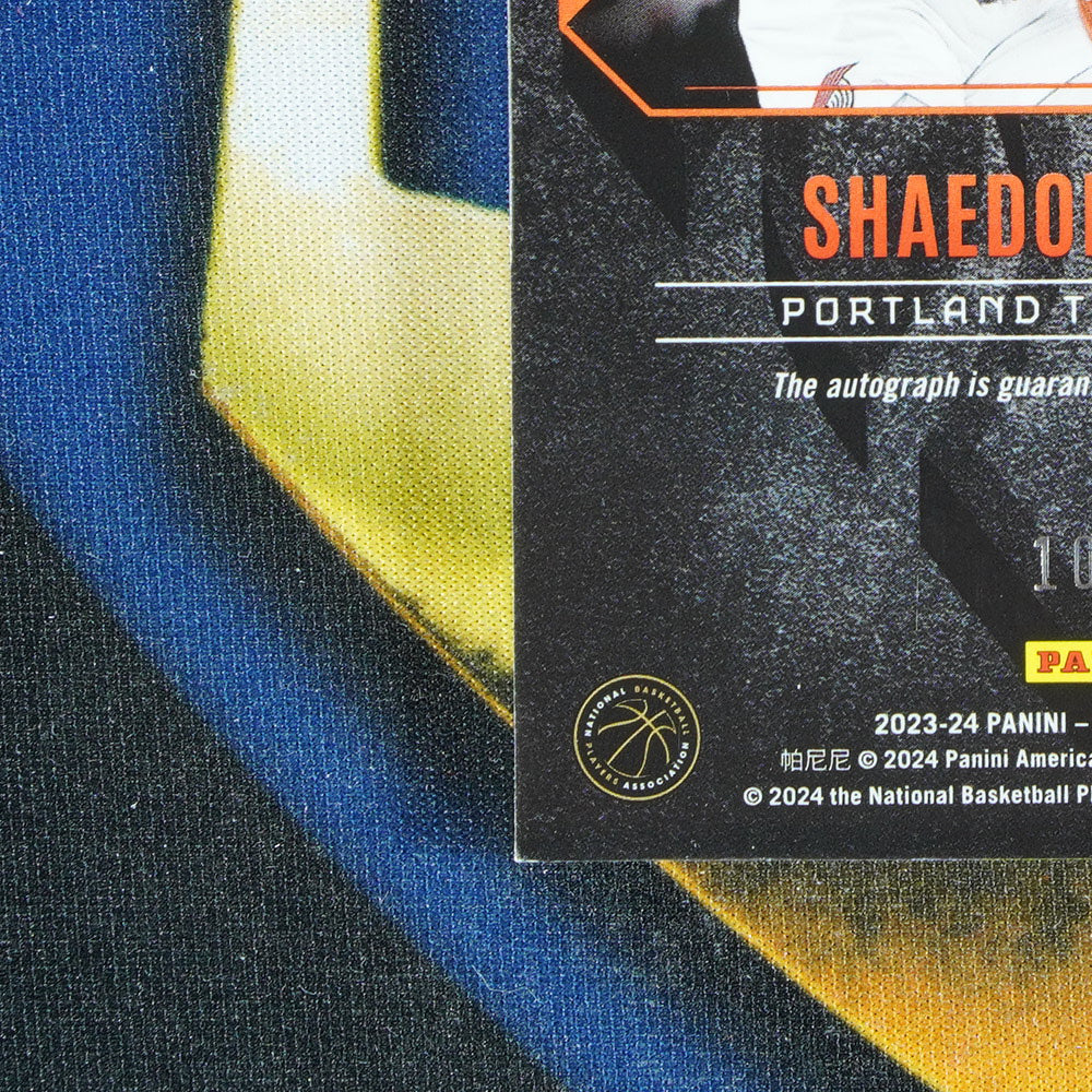Shaedon Sharpe 2023-24 PANINI PHOENIX Inferno Etchings Auto /49 [Raw]