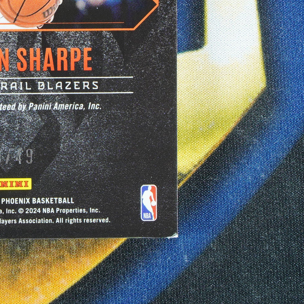 Shaedon Sharpe 2023-24 PANINI PHOENIX Inferno Etchings Auto /49 [Raw]