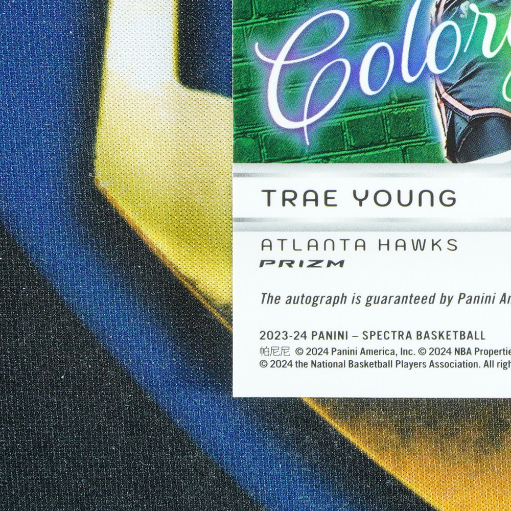 Trae Young  2023-24 PANINI SPECTRA Colographs Auto /49 [Raw]