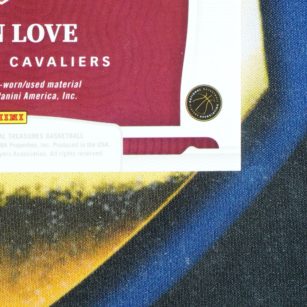 Kevin Love 2021-22 PANINI NATIONAL TREASURES Colossal Game Worn Patch /99 [Raw]