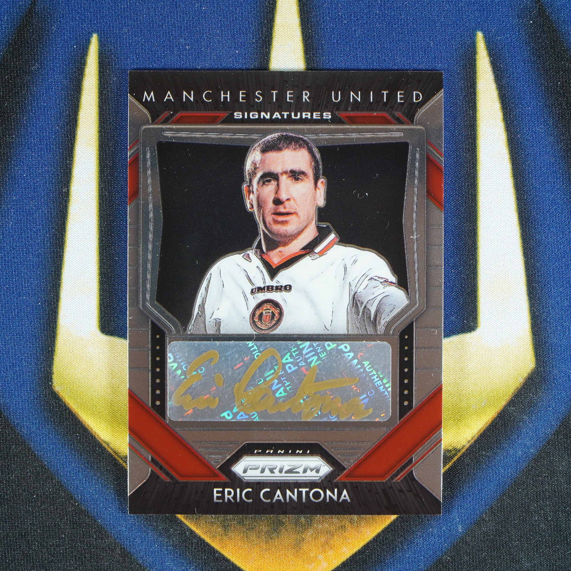 Eric Cantona 2020-21 PANINI PRIZM Signatures Auto Gold Pen [Raw]