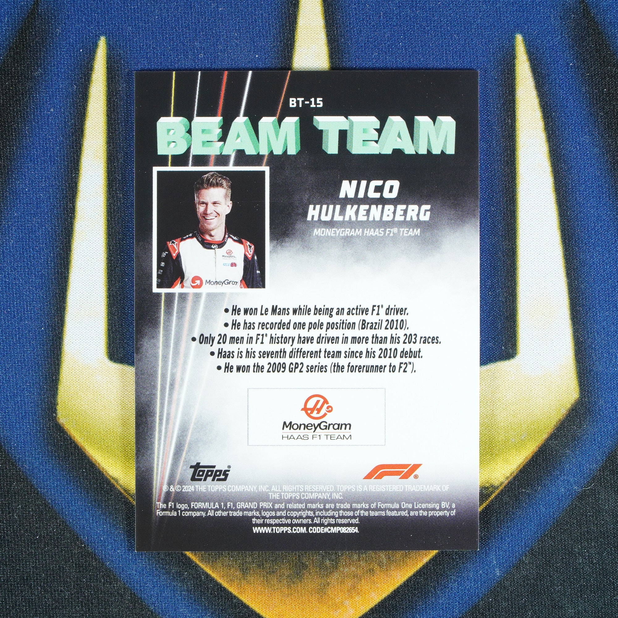 Nico Hulkenberg 2024 TOPPS PADDOCK PASS Beam Team Case Hit [Raw]