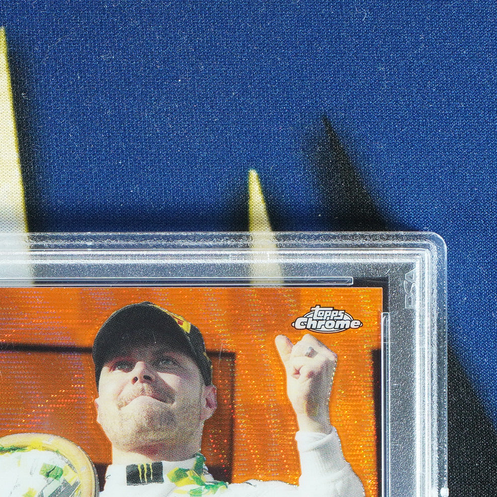 Valterri Bottas 2020 TOPPS CHROME Orange Wave /25 [PSA 8]