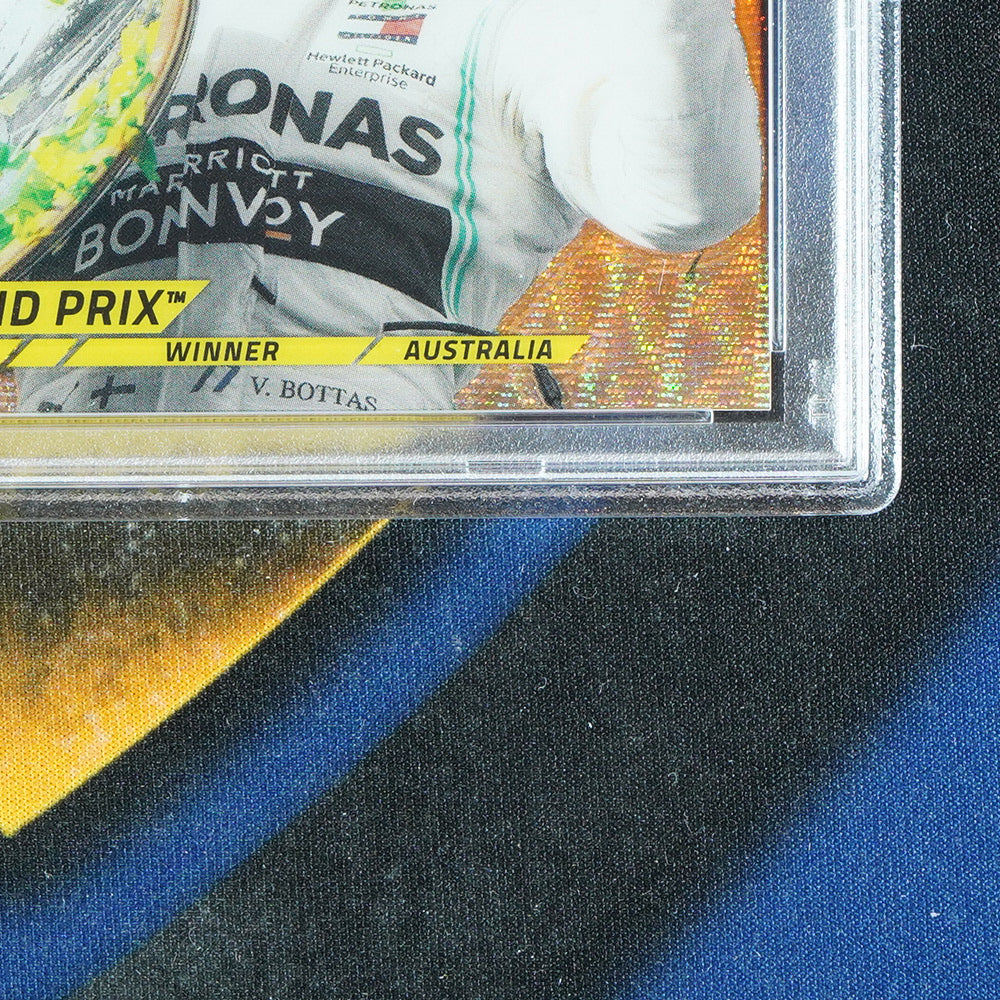 Valterri Bottas 2020 TOPPS CHROME Orange Wave /25 [PSA 8]