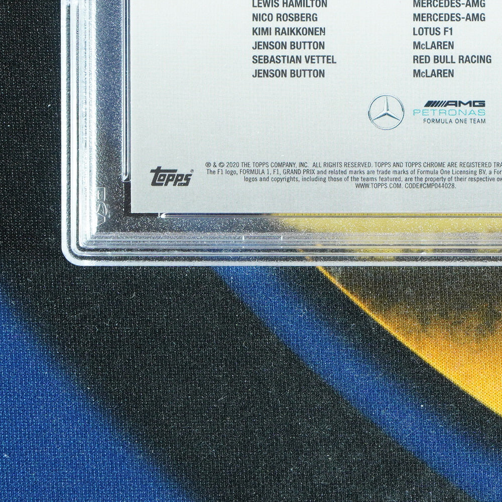 Valterri Bottas 2020 TOPPS CHROME Orange Wave /25 [PSA 8]