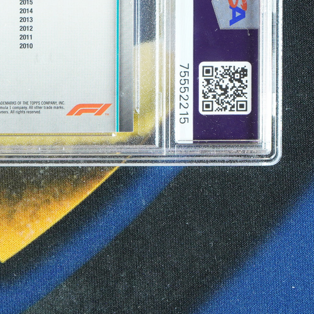 Valterri Bottas 2020 TOPPS CHROME Orange Wave /25 [PSA 8]