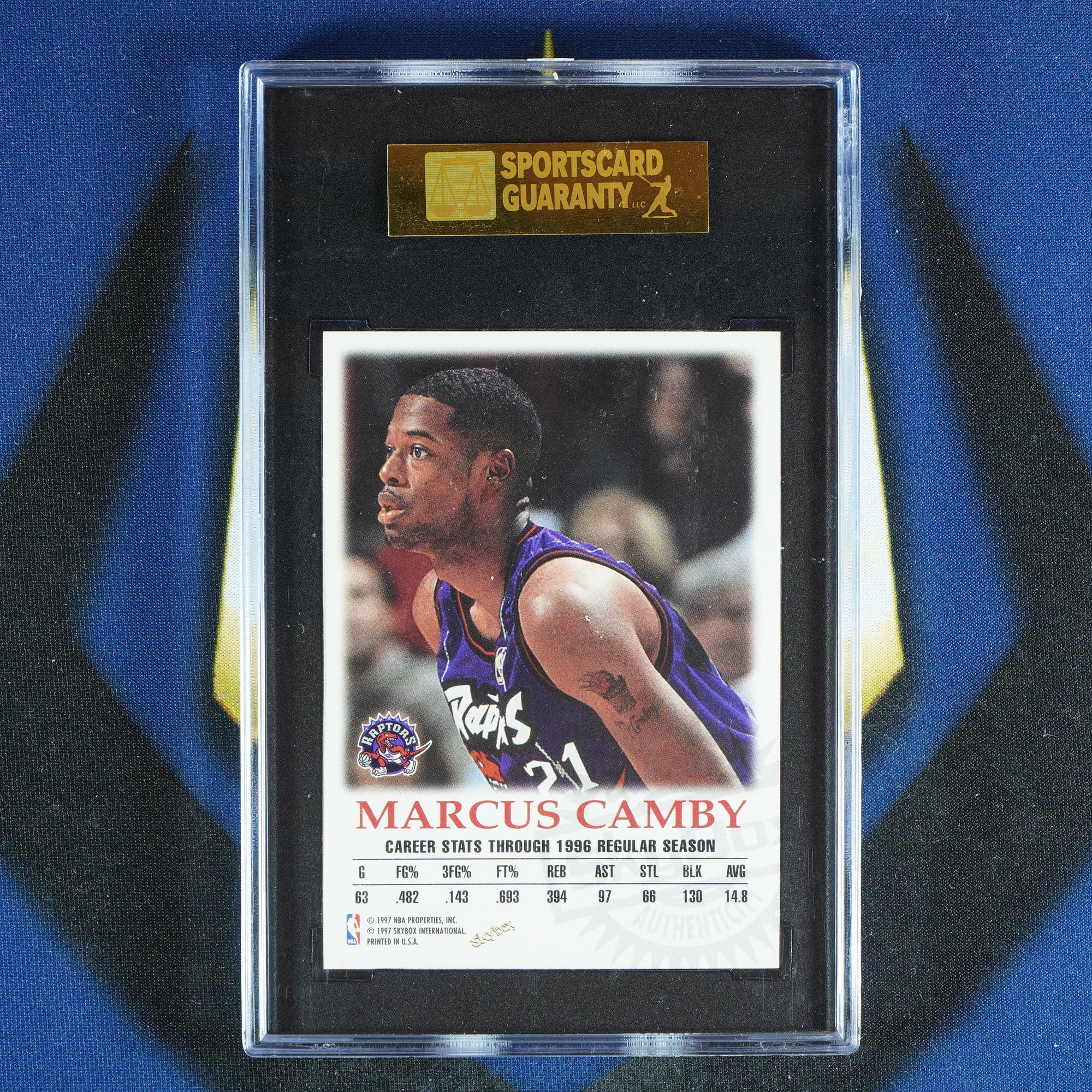 Marcus Camby 1997-98 SKYBOX On-Card Auto [SGC 96]