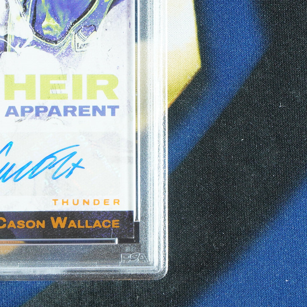Cason Wallace 2023-24 PANINI COURT KINGS Heir Apparent Amber Auto /75 [PSA 9]