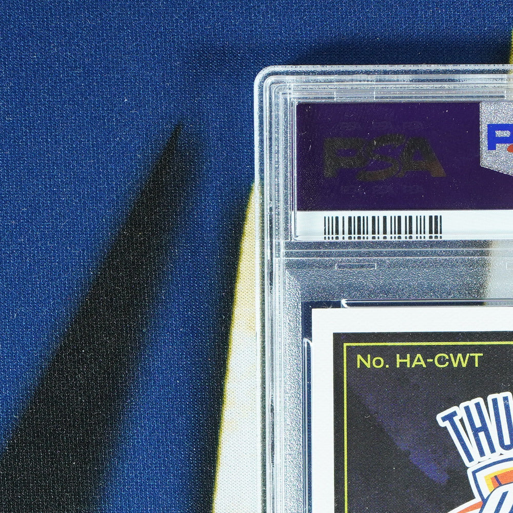 Cason Wallace 2023-24 PANINI COURT KINGS Heir Apparent Amber Auto /75 [PSA 9]