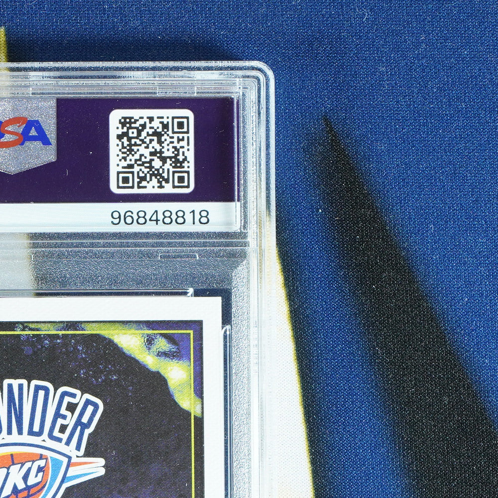 Cason Wallace 2023-24 PANINI COURT KINGS Heir Apparent Amber Auto /75 [PSA 9]