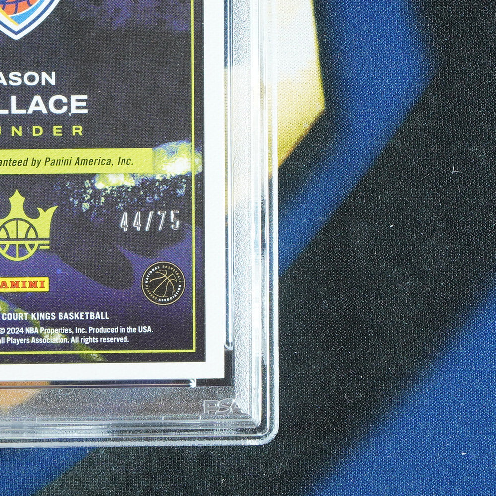 Cason Wallace 2023-24 PANINI COURT KINGS Heir Apparent Amber Auto /75 [PSA 9]