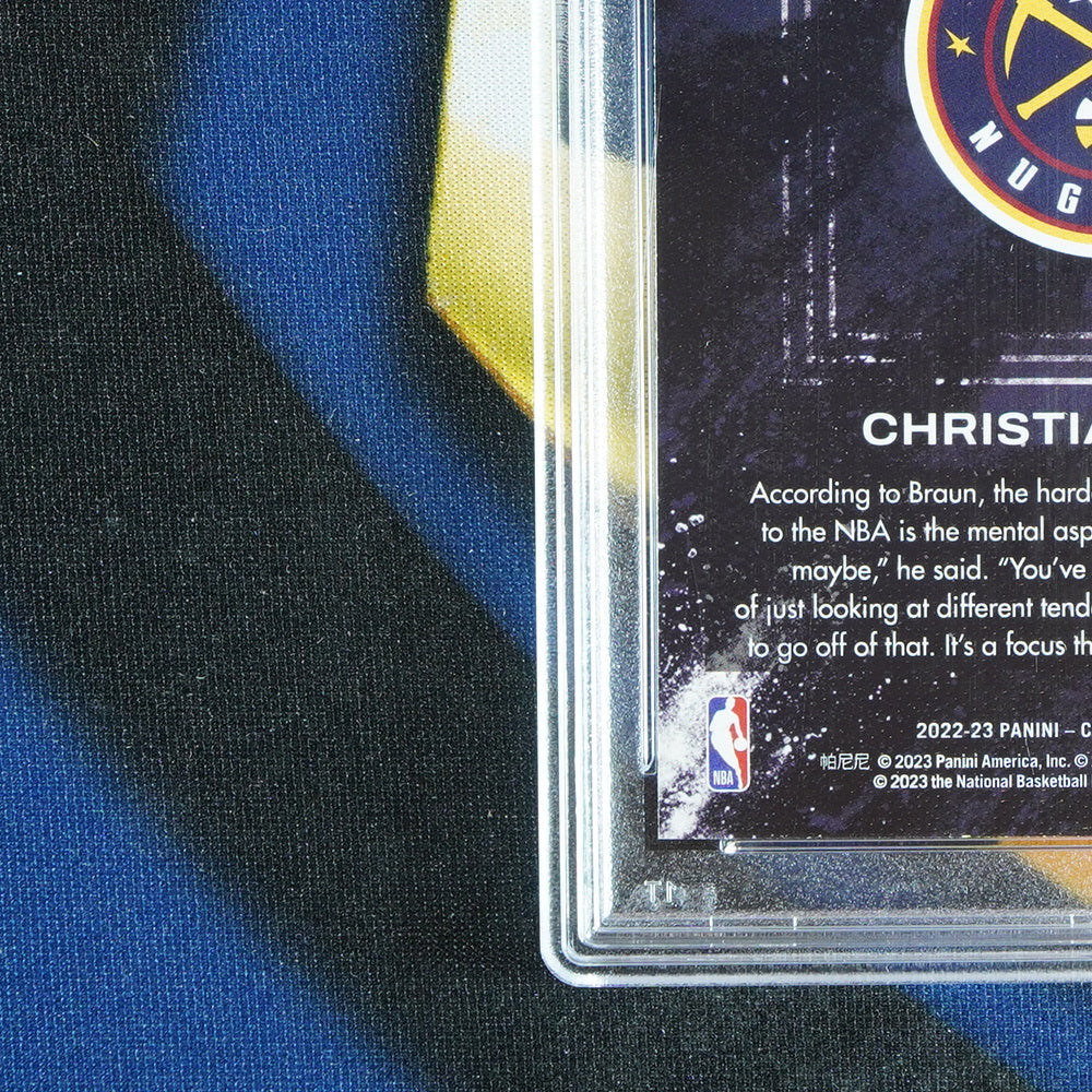 Christian Braun 2022-23 PANINI COURT KINGS Level IV SSP ROOKIE [PSA 10]