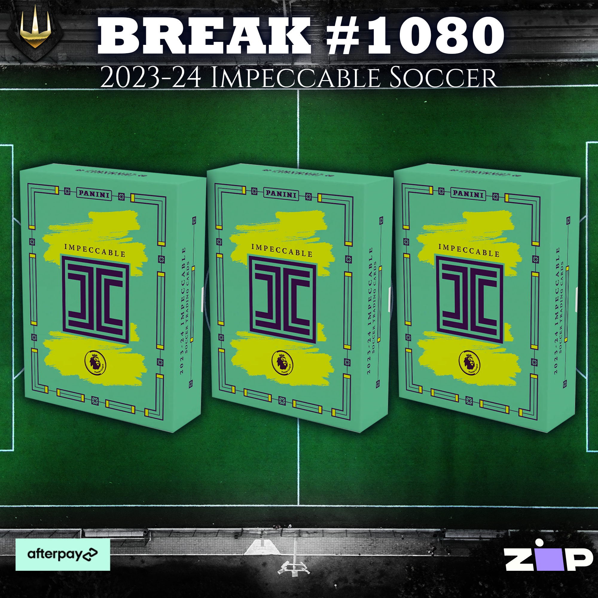 #1080 2023-24 Panini Impeccable Soccer Hobby Box x3 (FULL CASE) [Pick Your Team/Pick Your Player]