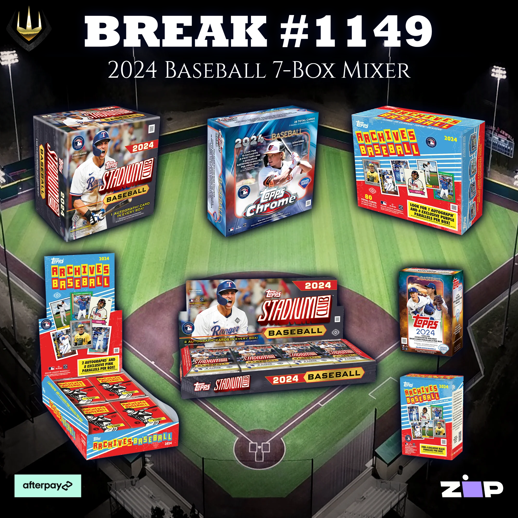 #1149 2024 Topps Baseball 7-Box Mixer! [Pick Your Team]