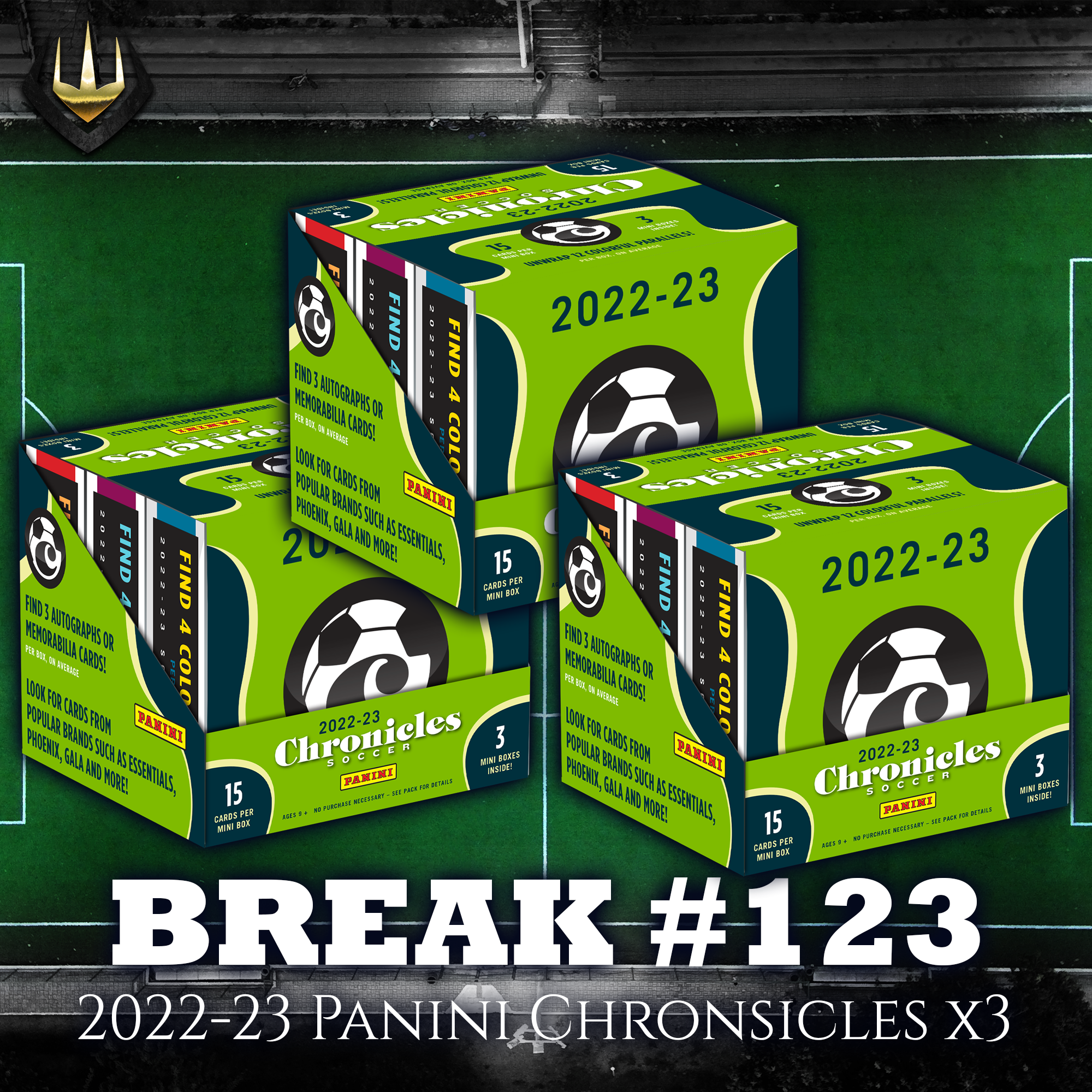 Break #123 2022-23 Panini Chronicles Soccer Hobby x3 [Pick Your Team]