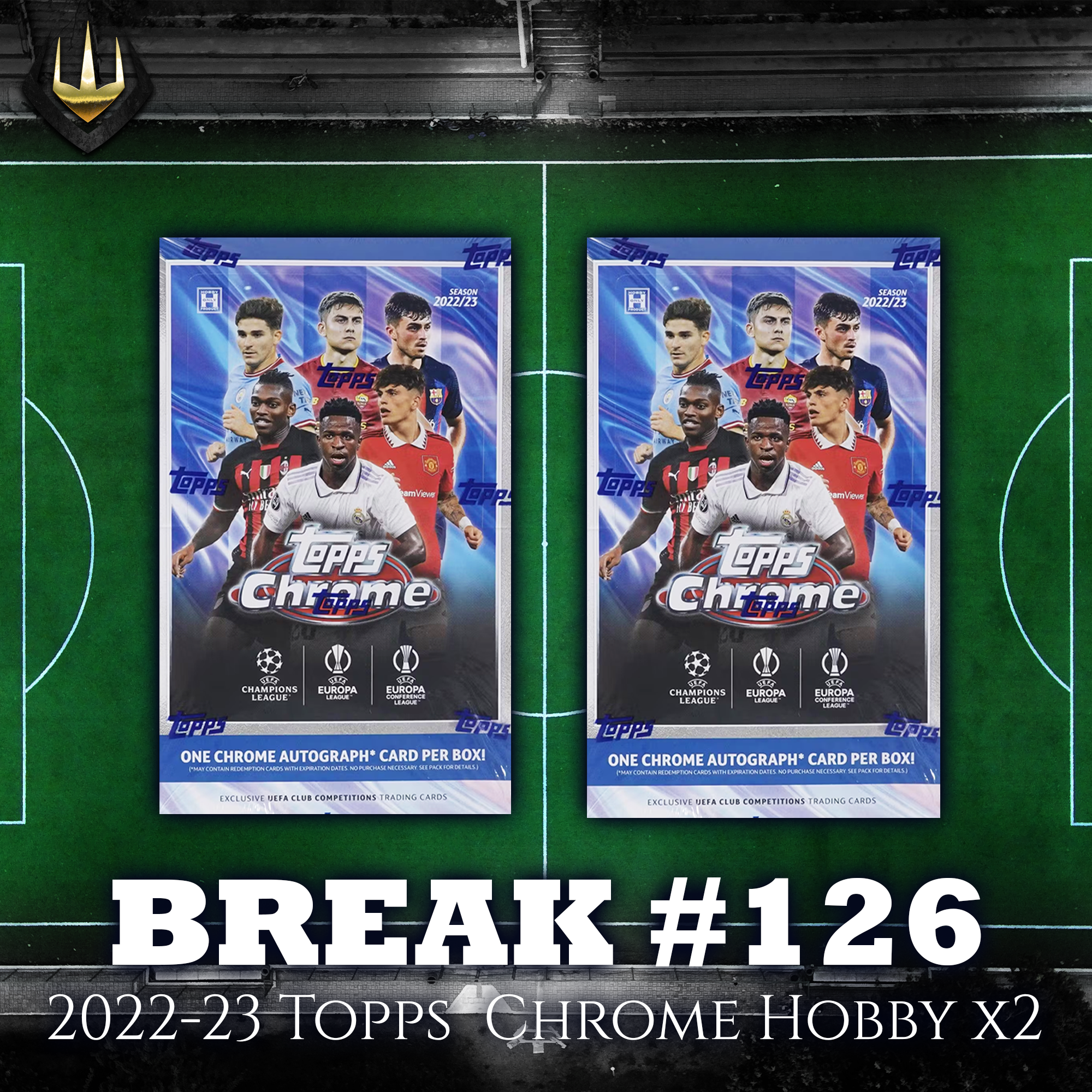 Break #126 2022-23 Topps UEFA Chrome Hobby x2 [Pick Your Team/Pick Your Player]