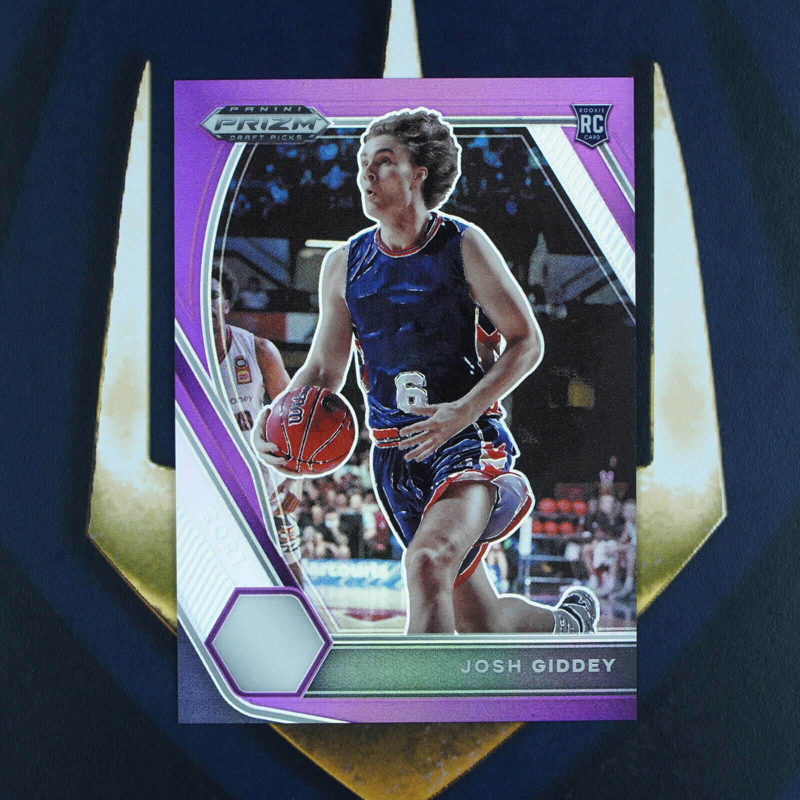 Josh Giddey 2021-22 Panini Prizm Draft Picks /75 Purple Prizm #17 Oklahoma City