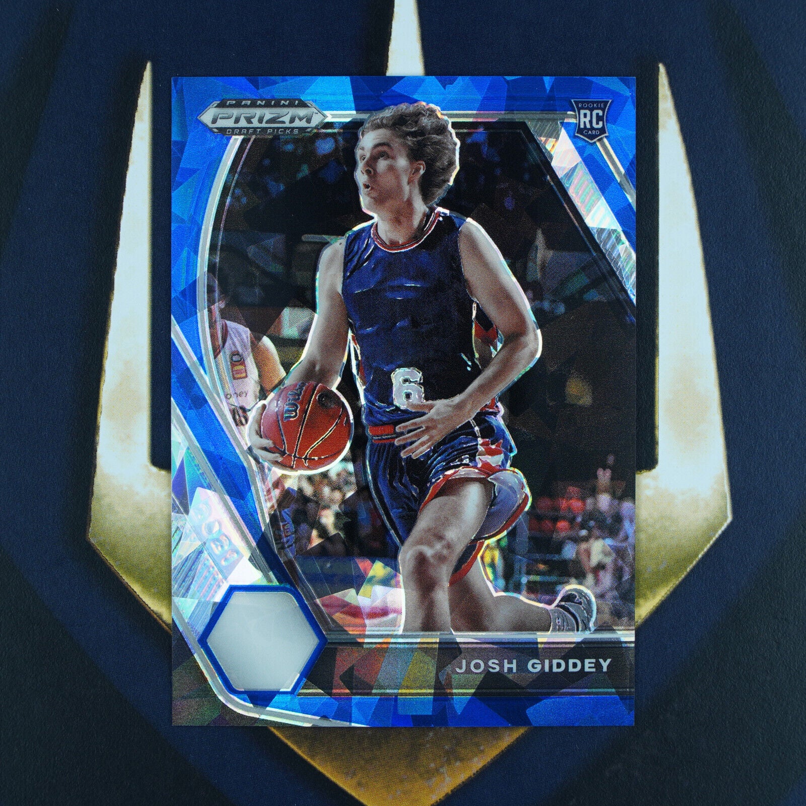 Josh Giddey 2021-22 Panini Prizm Draft Picks /99 Blue Ice Prizm #17 Oklahoma City