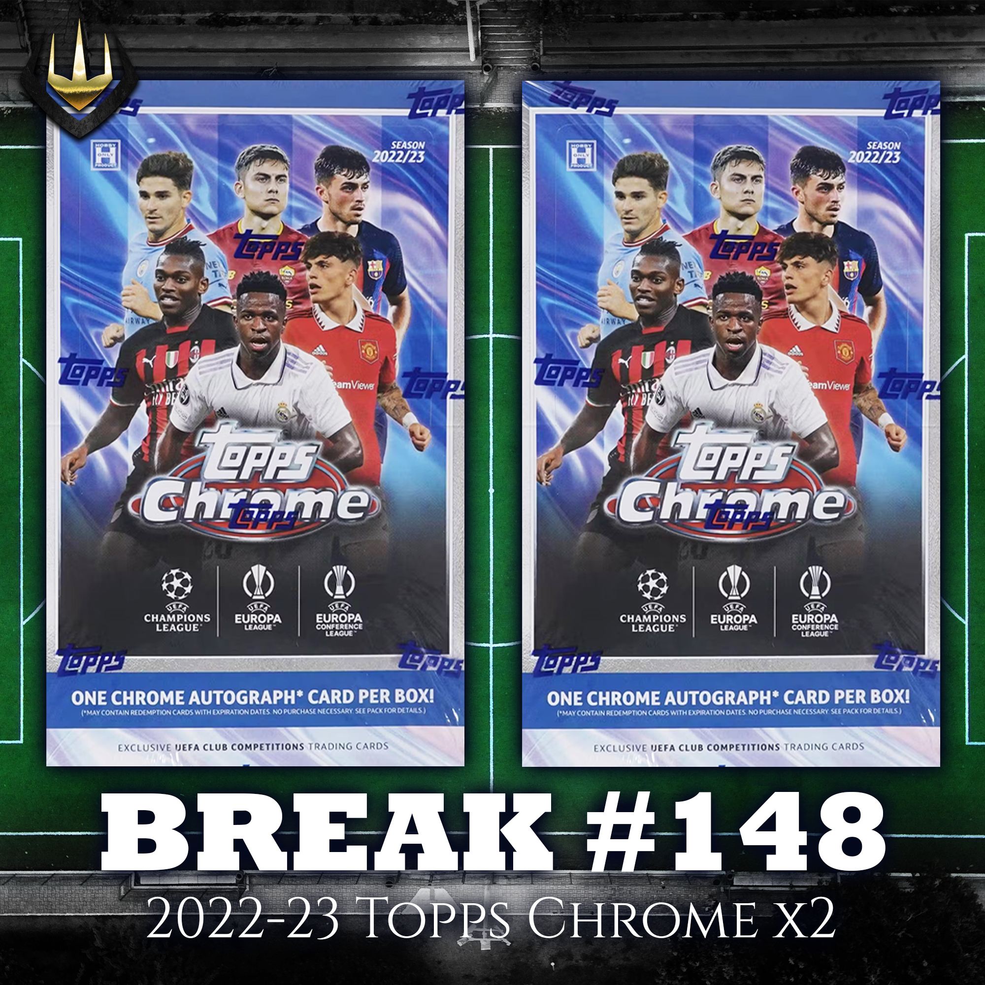 Break #148 2022-23 Topps UEFA Chrome Hobby x2 [Pick Your Team/Pick Your Player]