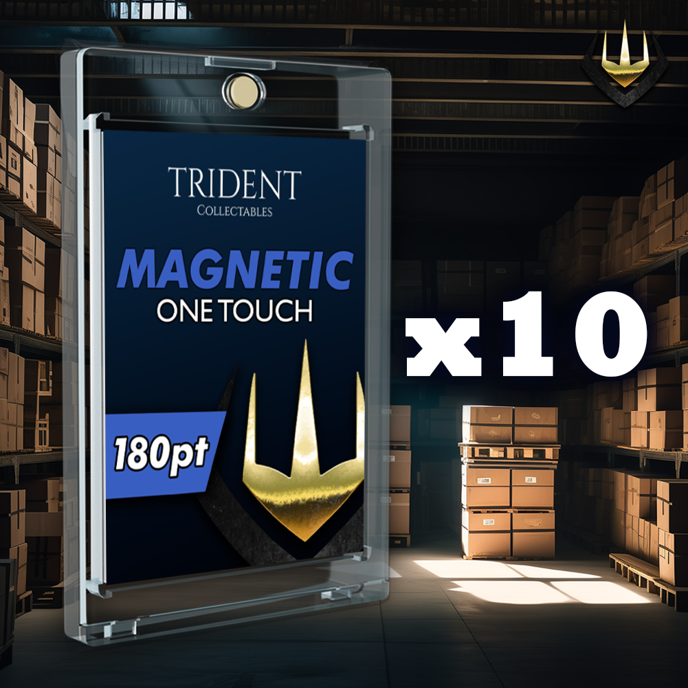 Trident One-Touch 180pt Magnetic Card Display Holder Protector [10 Pack]