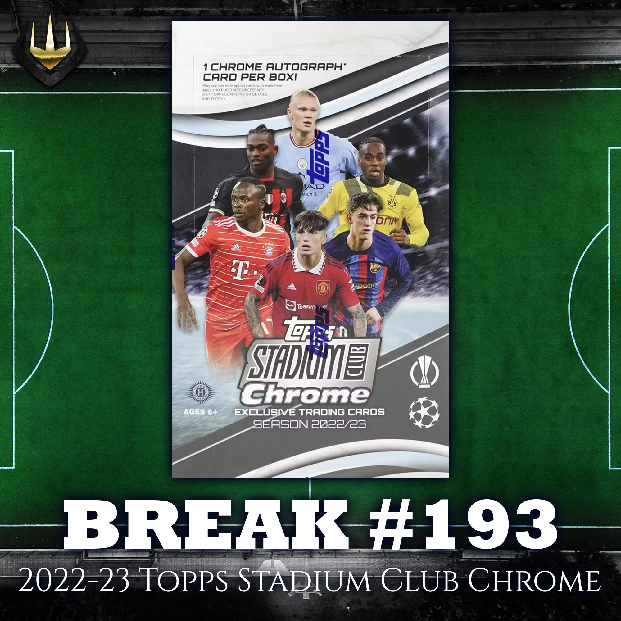 Break #193 2022-23 Topps Stadium Club Chrome UEFA Hobby x1 [Pick Your Team/Pick Your Player]