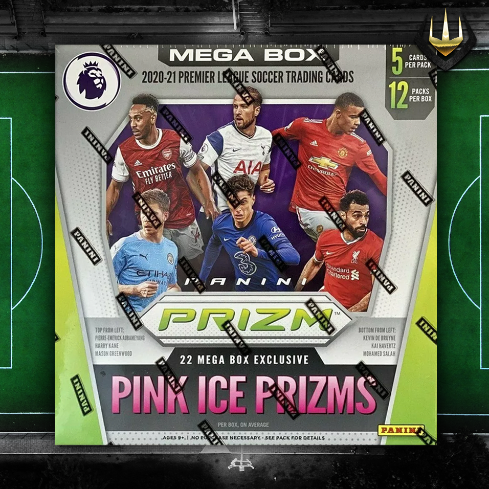 2020-21 Panini Prizm Premier League EPL Soccer Mega Box [Pink Ice Prizms]