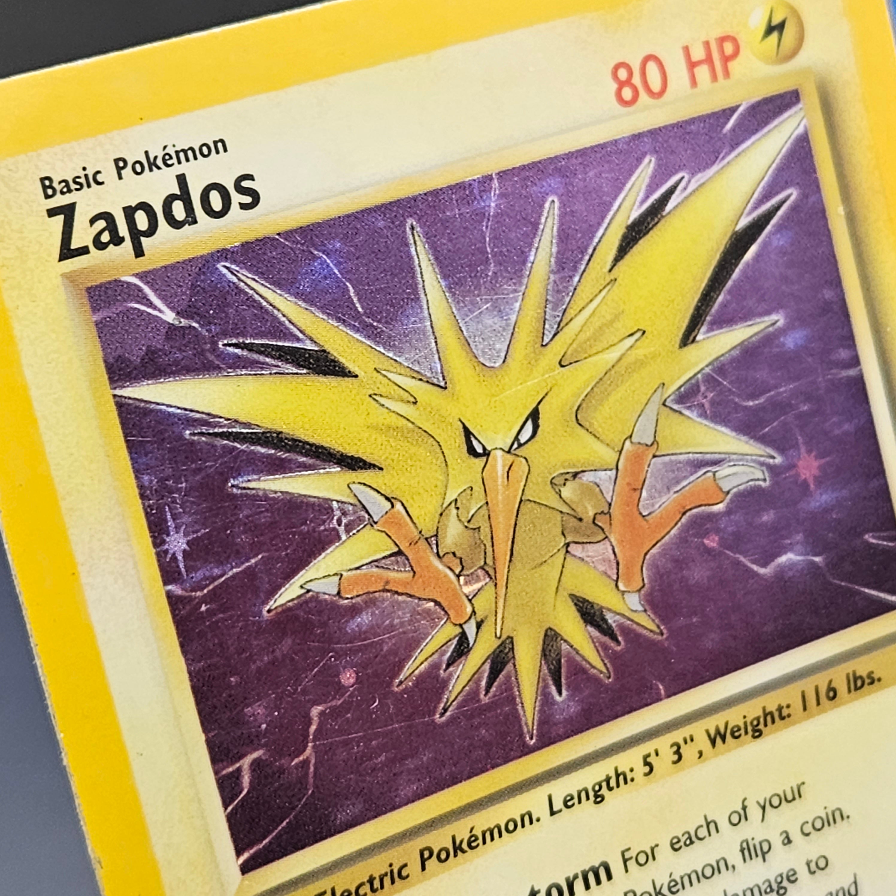 ZAPDOS Fossil HOLO RARE HP Pokemon Card 15/62