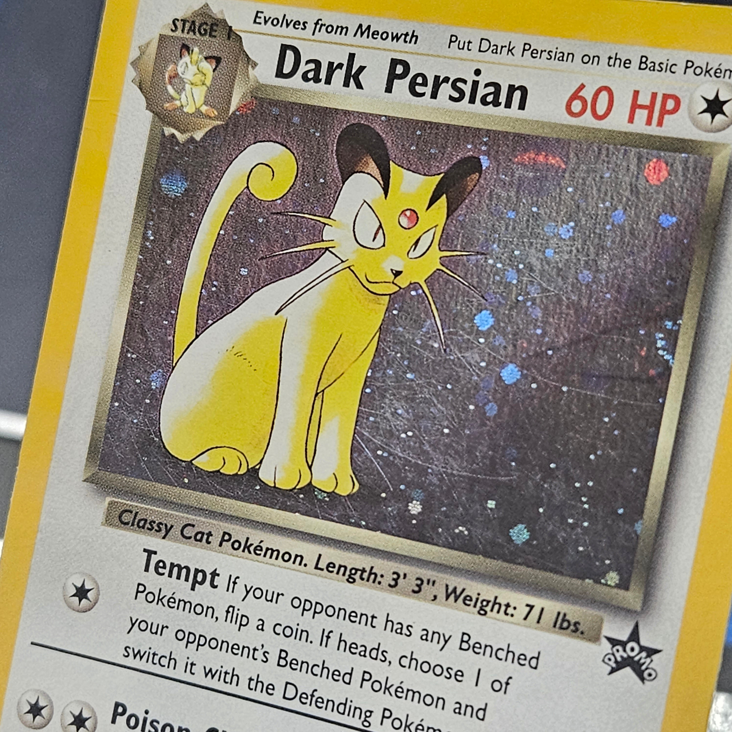 DARK PERSIAN Black Star Promo HOLO RARE LP Pokemon Card 17