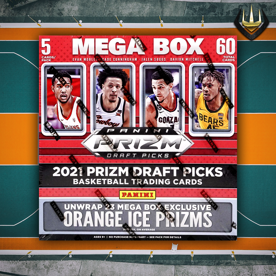 2021-22 Panini Prizm Draft Picks Basketball NBA Mega Box [Orange Ice Prizms]