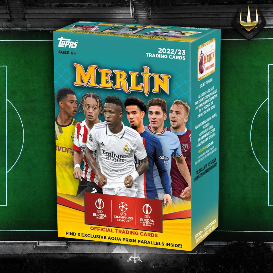 2022-23 Topps UEFA Merlin Chrome Soccer 8-Pack Blaster Box