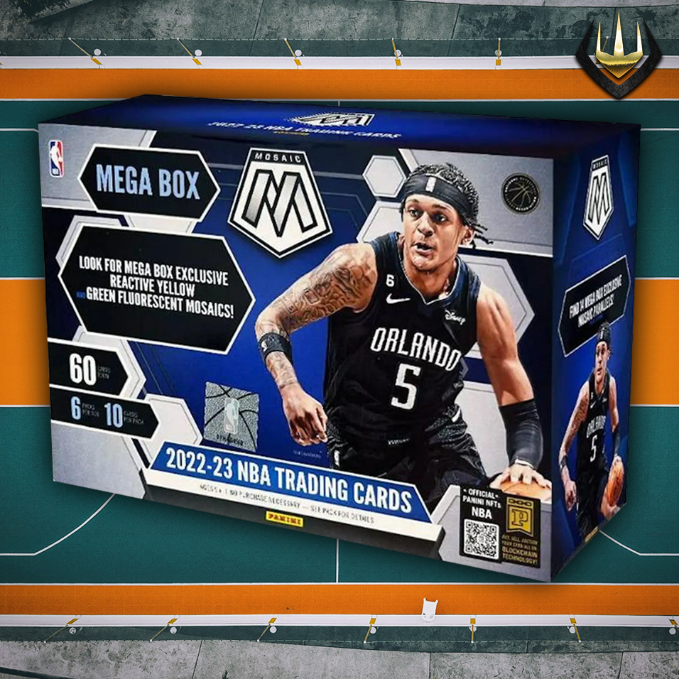 2022-23 Panini Mosaic Basketball NBA Mega Box [60 Card Yellow & Green Mosaics]