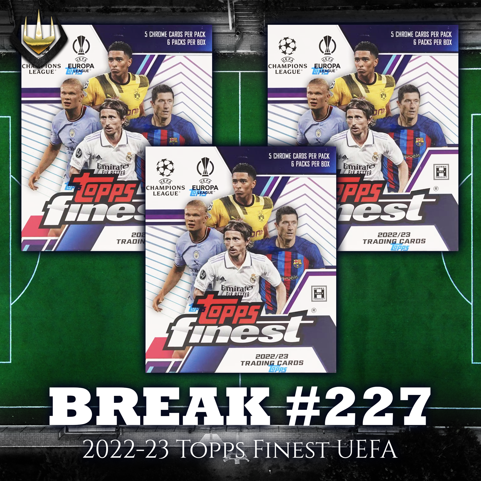 Break #227 2022-23 Topps Finest UEFA Master Box x3 [Pick Your Team]