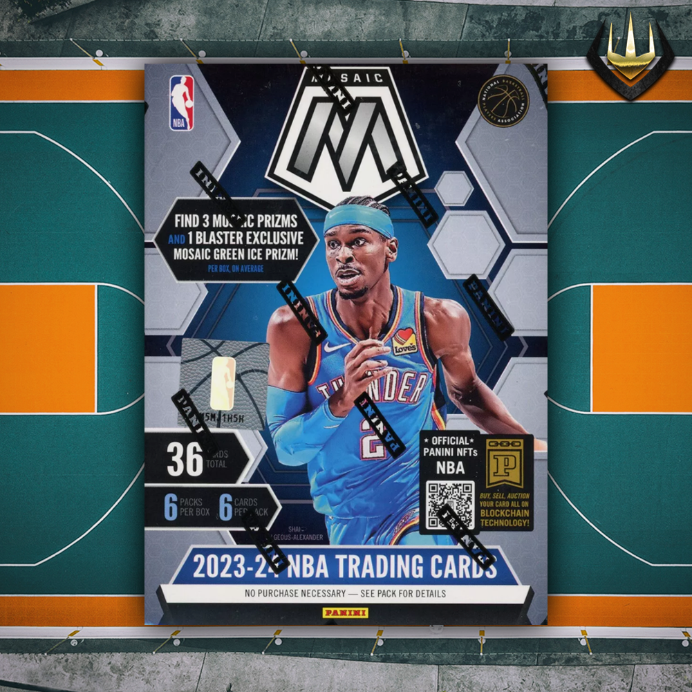 2023-24 Panini Mosaic Basketball NBA Hobby Blaster Box [Mosaic Green Ice Prizms]