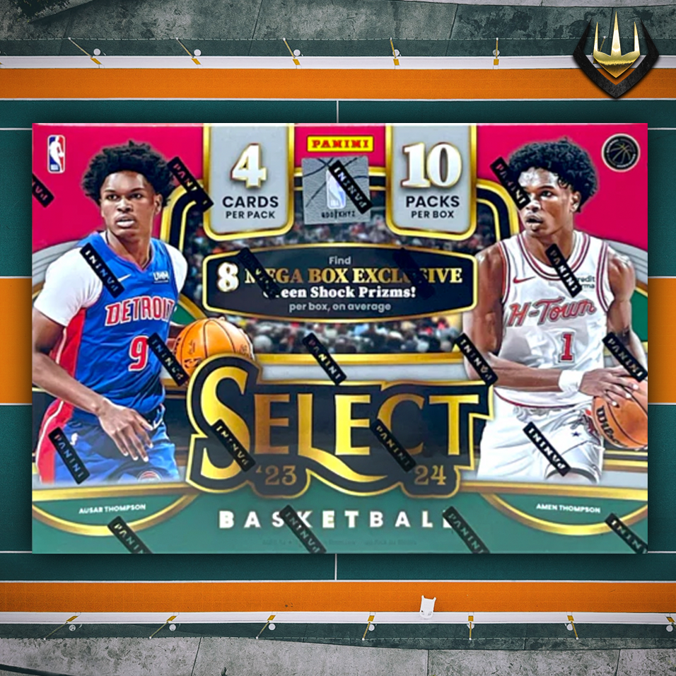 Nba Select 2023-24 Panini Select Basketball NBA Hobby Mega Box [40 Card Green Sho