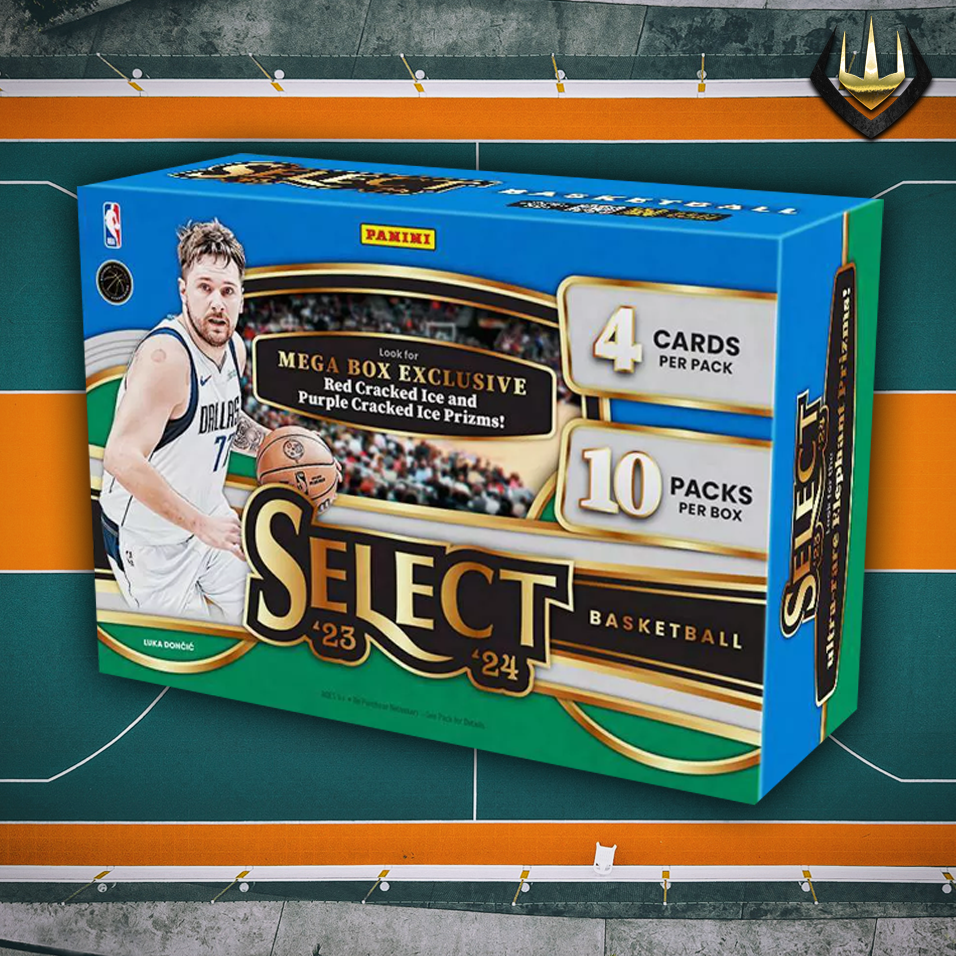 2023-24 Panini Select Basketball NBA Mega Box [40 Card Red Purple Cracked Ice]