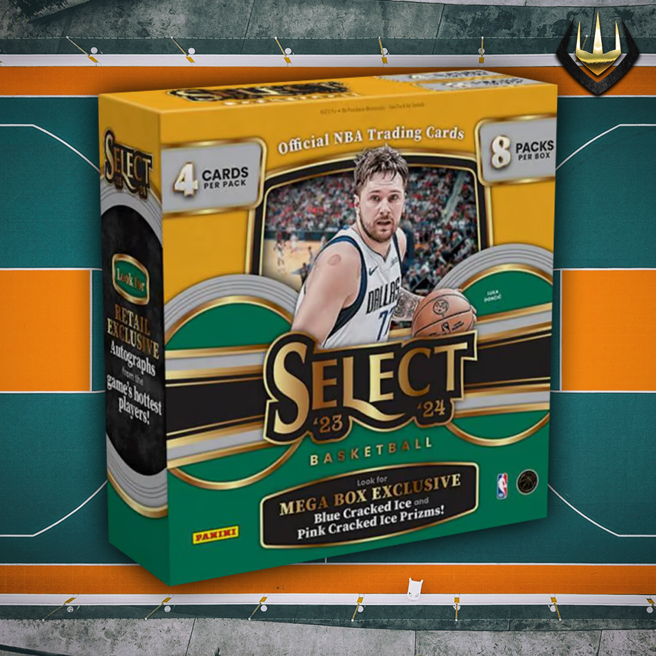 2023-24 Panini Select Basketball NBA Mega Box [32 Card Blue Pink Cracked Ice]